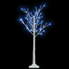 Saule d'arbre de Noël Vidaxl avec 120 LED bleus à l'intérieur et à l'extérieur 1,2 m