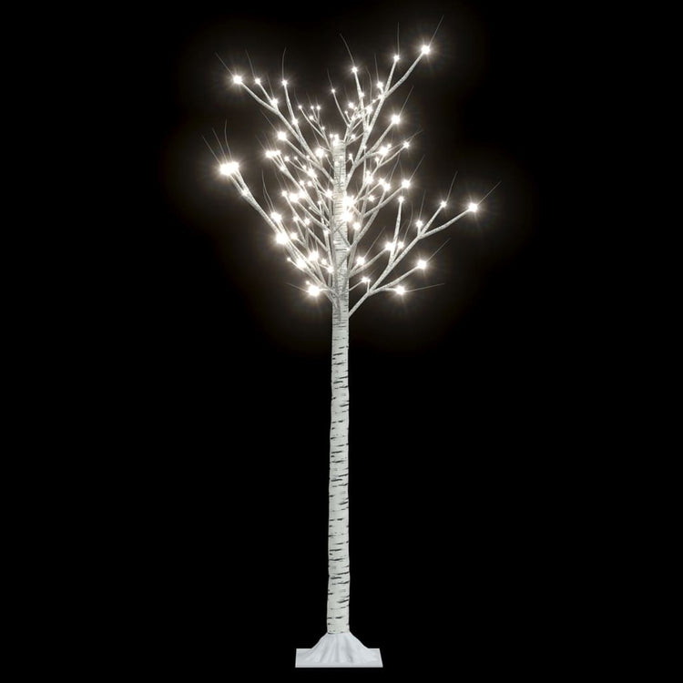 Saule d'arbre de Noël Vidaxl avec 140 LED blancs à l'intérieur et à l'extérieur 1,5 m