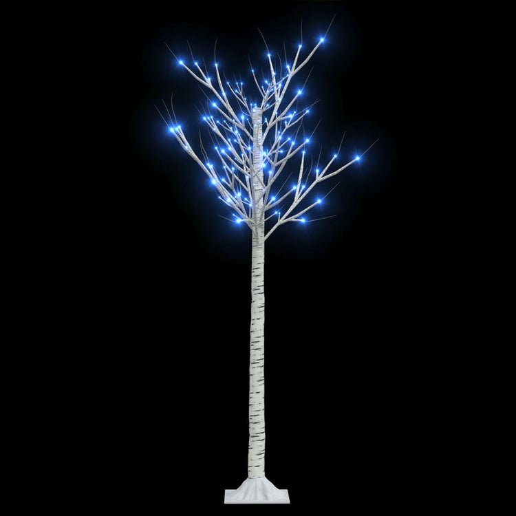 Saule d'arbre de Noël Vidaxl avec 140 LED bleus à l'intérieur et à l'extérieur 1,5 m