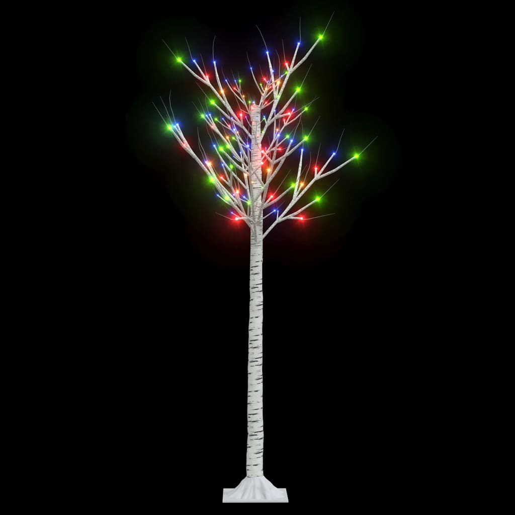 Vidaxl willow arbre de Noël 140 LED multi-colorants à l'intérieur et à l'extérieur 1,5 m