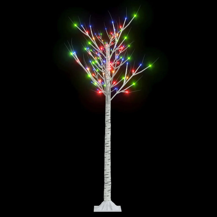 Vidaxl willow arbre de Noël 140 LED multi-colorants à l'intérieur et à l'extérieur 1,5 m