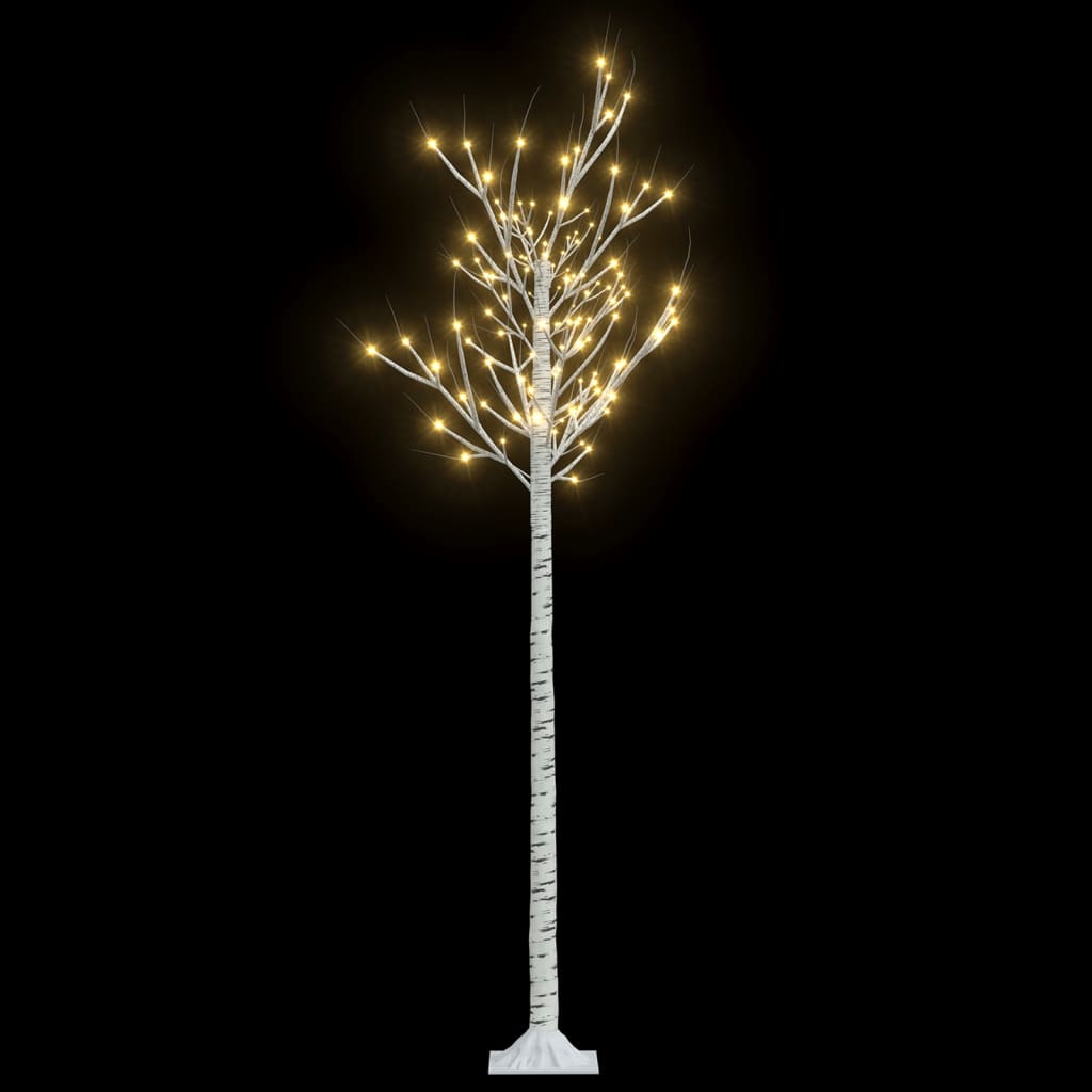 Saule de l'arbre de Noël vidaxl avec 180 LED blancs chauds à l'intérieur et à l'extérieur 1,8 m