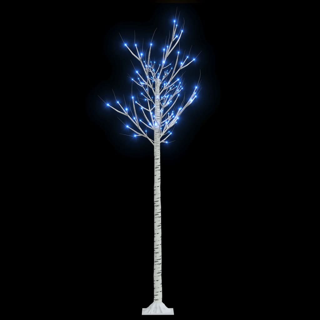 Saule de l'arbre de Noël Vidaxl avec 180 LED bleues à l'intérieur et à l'extérieur 1,8 m