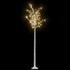 Saule d'arbre de Noël Vidaxl avec 200 LED blancs chauds à l'intérieur et à l'extérieur 2,2 m