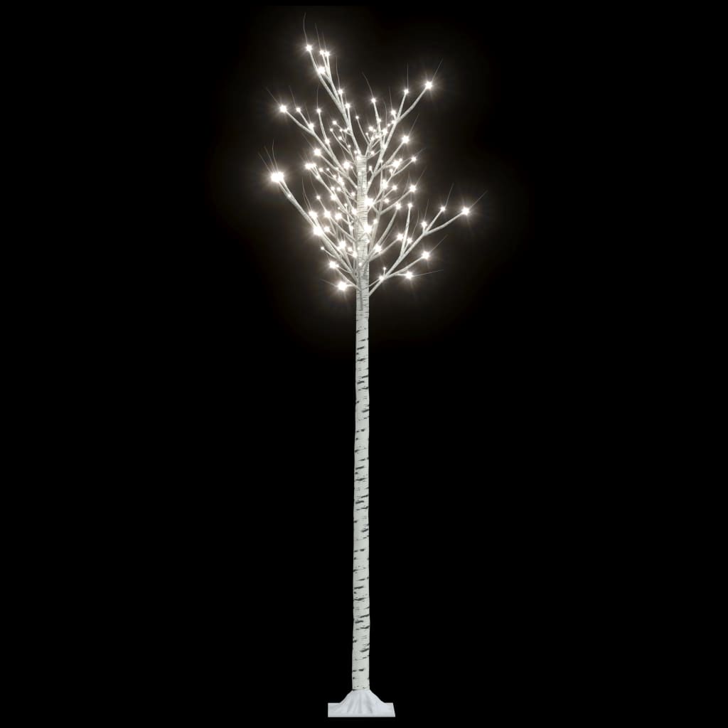 Saule d'arbre de Noël Vidaxl avec 200 LED blancs froids à l'intérieur et à l'extérieur 2,2 m