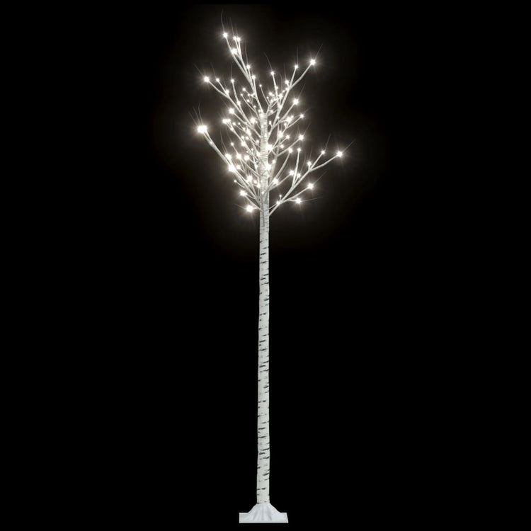 Saule d'arbre de Noël Vidaxl avec 200 LED blancs froids à l'intérieur et à l'extérieur 2,2 m