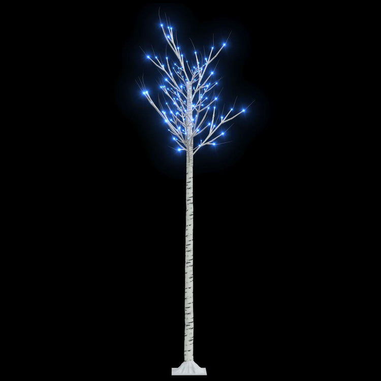 Saule d'arbre de Noël Vidaxl avec 200 LED bleues à l'intérieur et à l'extérieur 2,2 m
