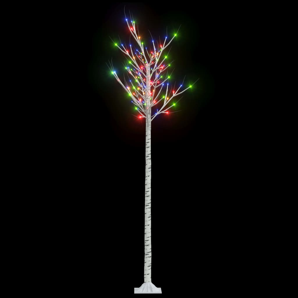 Vidaxl Christmas Trele Willow 200 LED multi-colorants à l'intérieur et à l'extérieur 2,2 m