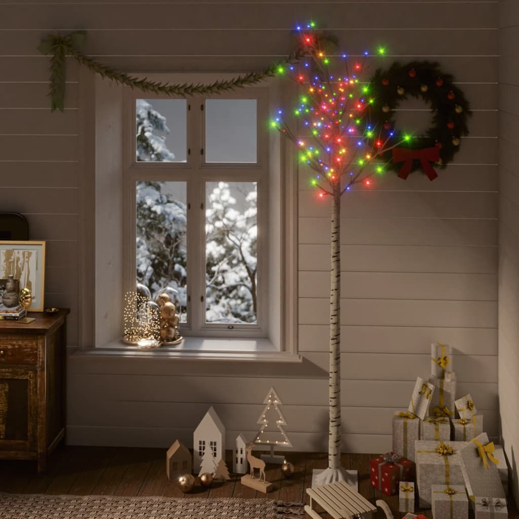 Vidaxl Christmas Trele Willow 200 LED multi-colorants à l'intérieur et à l'extérieur 2,2 m