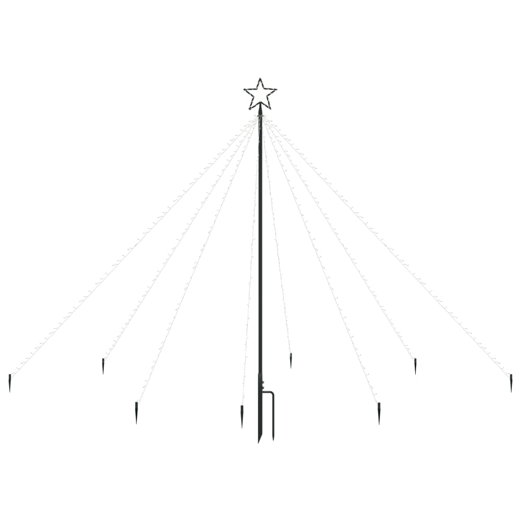 Vidaxl Christmas Tree Lighting Waterfall avec 400 LED à l'intérieur de 2,5 m