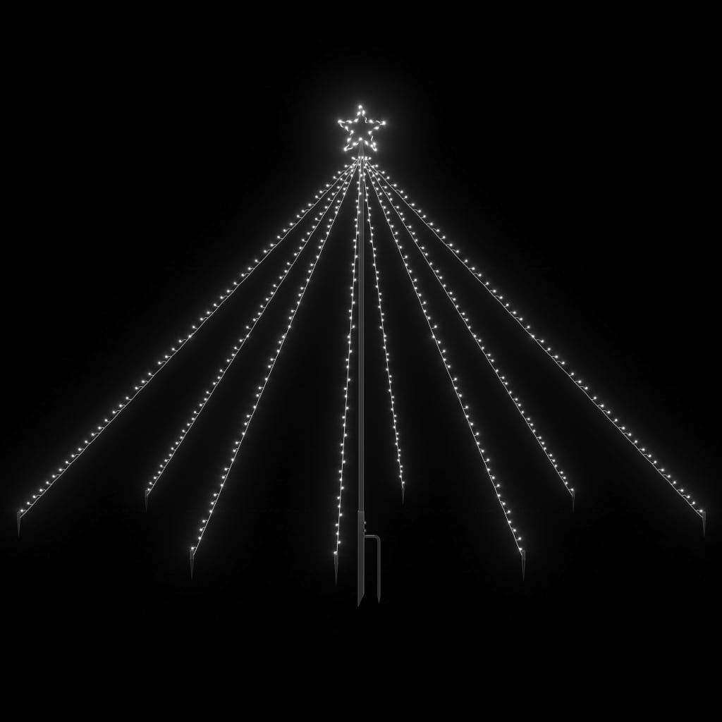 Vidaxl Christmas Tree Lighting Waterfall avec 400 LED à l'intérieur de 2,5 m