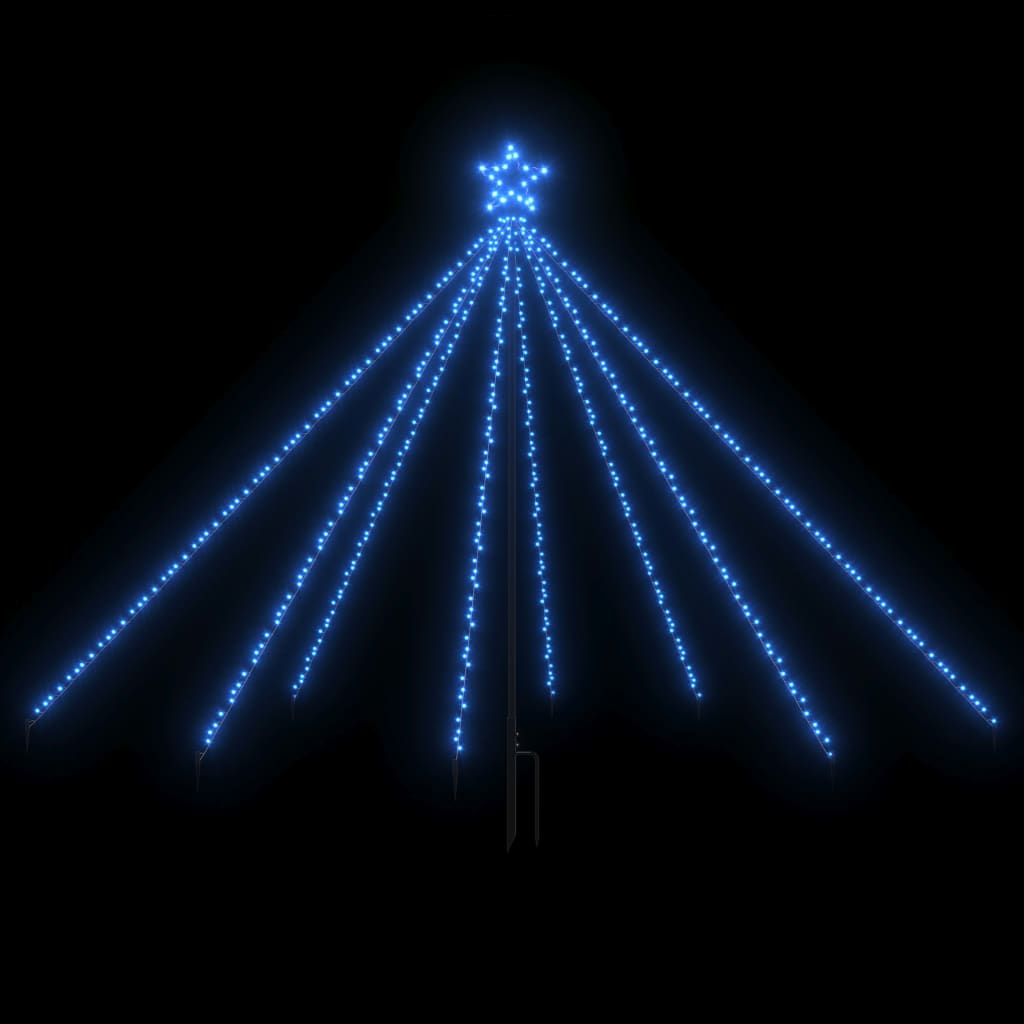 Vidaxl Christmas Tree Lighting 400 LEDS à l'intérieur de 2,5 m bleu