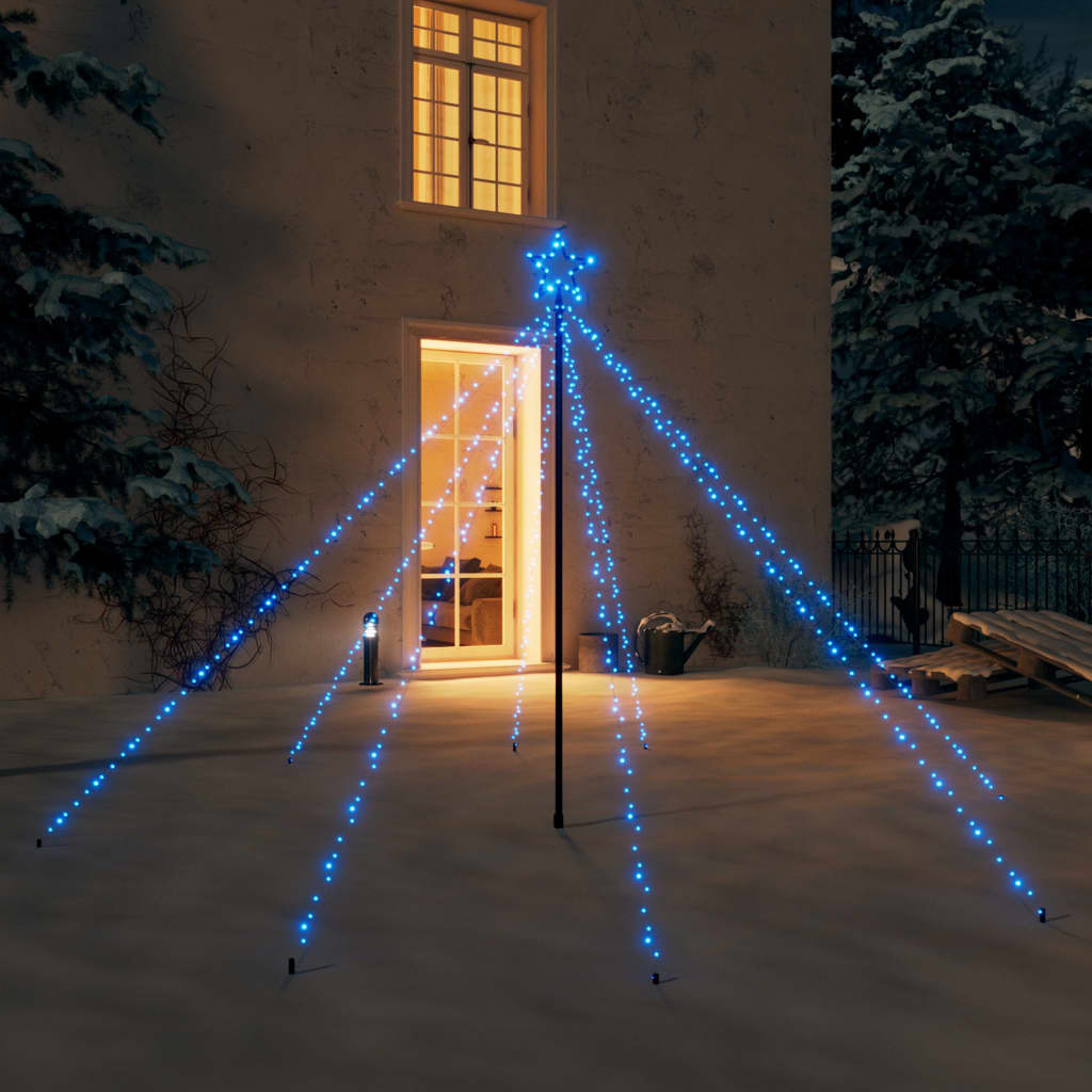 Vidaxl Christmas Tree Lighting 400 LEDS à l'intérieur de 2,5 m bleu