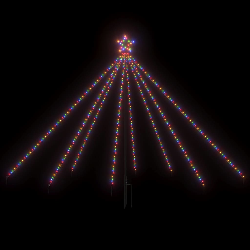 Vidaxl Christmas Tree Lighting 400 LEDS à l'intérieur de 2,5 m multi-colorants