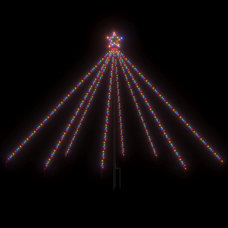 Vidaxl Christmas Tree Lighting 400 LEDS à l'intérieur de 2,5 m multi-colorants