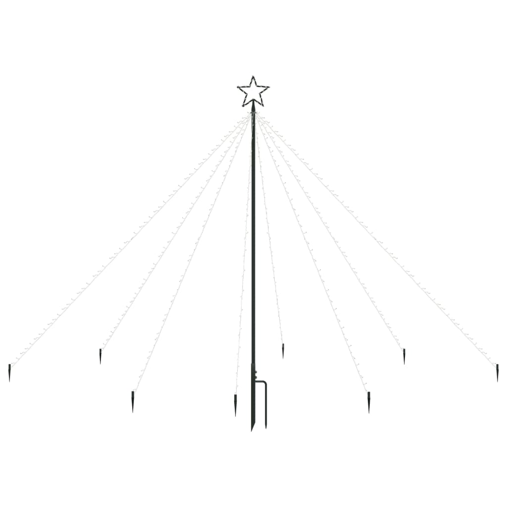 Vidaxl Christmas Tree Lighting 400 LEDS à l'intérieur de 2,5 m multi-colorants