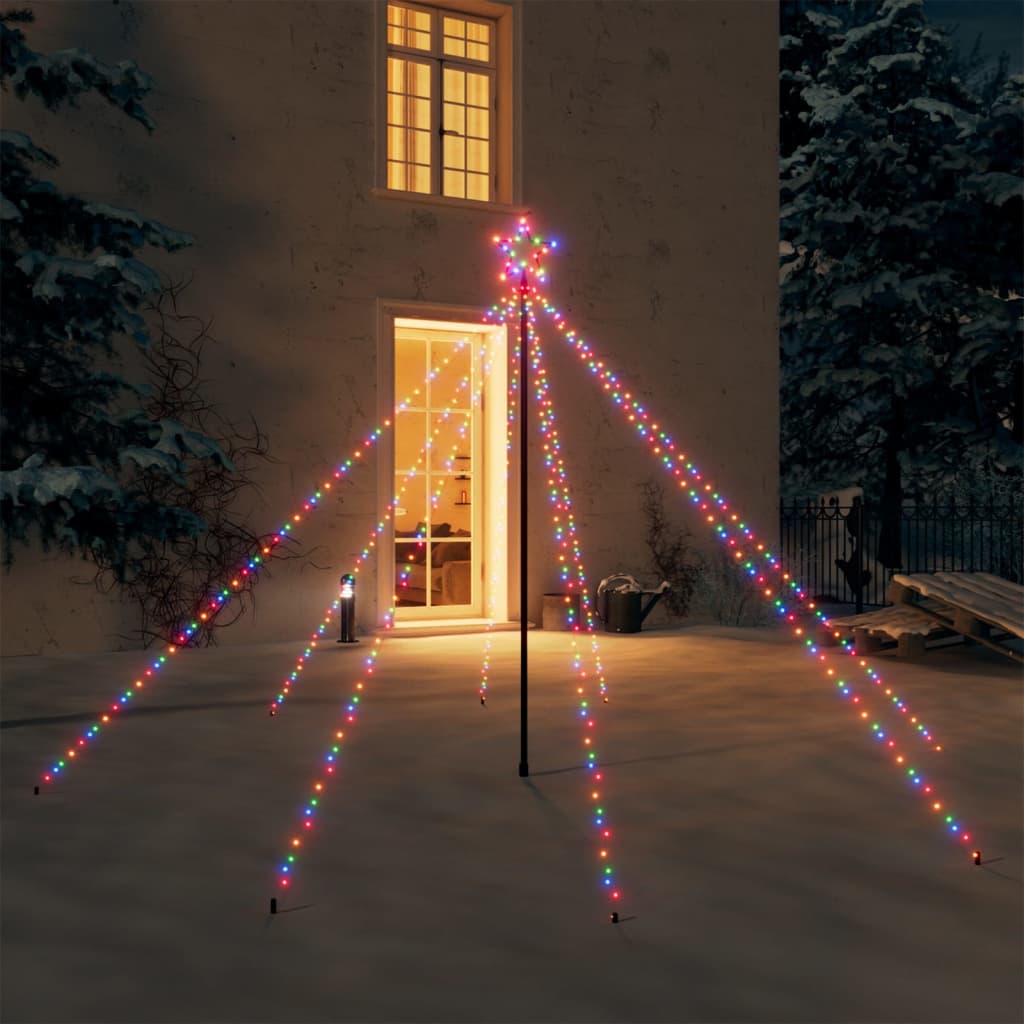 Vidaxl Christmas Tree Lighting 400 LEDS à l'intérieur de 2,5 m multi-colorants