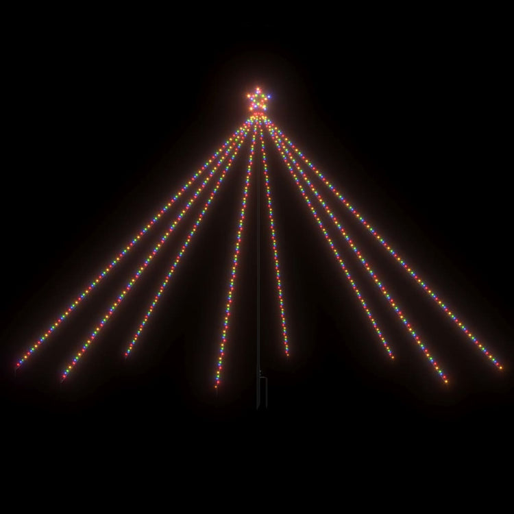 Vidaxl Christmas Tree Lighting 576 LEDS à l'intérieur de 3,6 m multicolores