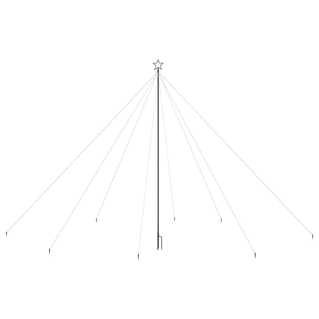 Vidaxl LED TELEUR DE CHOISSE À l'intérieur de 800 LED Cold White 5 M