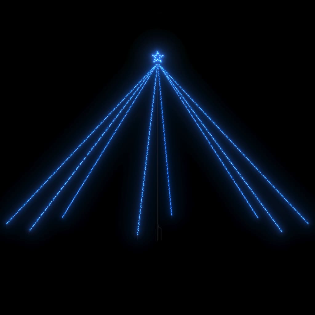 Vidaxl LED Trele de Noël à l'intérieur de 800 LED 5 m bleu