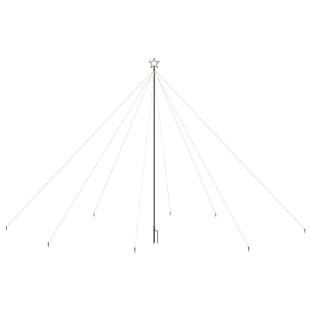 Vidaxl LED Trele de Noël à l'intérieur de 800 LED 5 m bleu