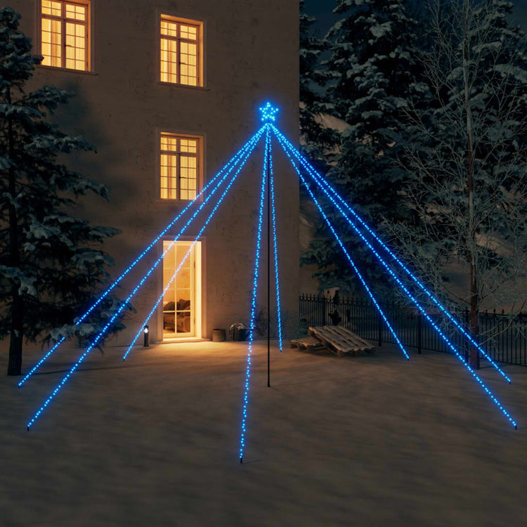 Vidaxl LED Trele de Noël à l'intérieur de 800 LED 5 m bleu