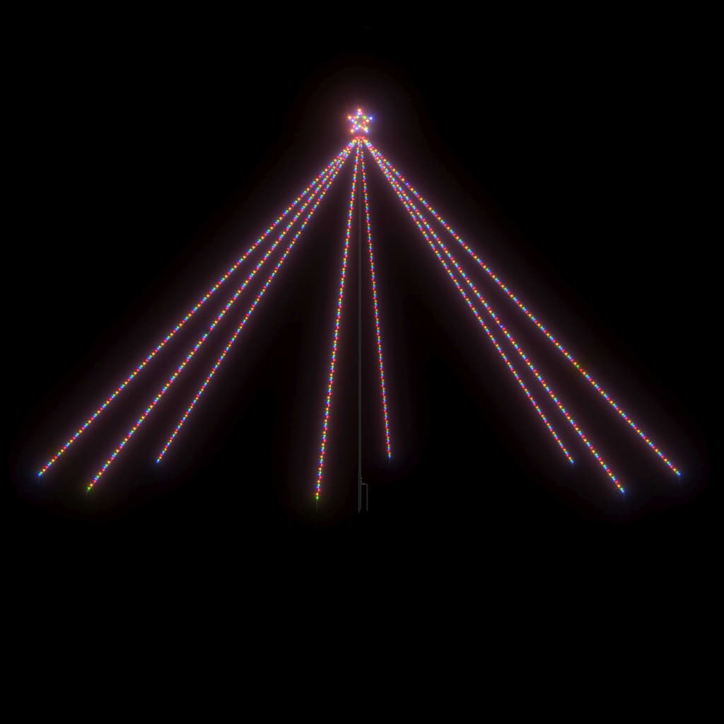 Vidaxl LED Arbre de Noël à l'intérieur de 800 LED coloré 5 m
