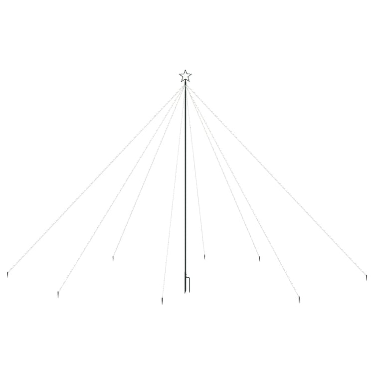 Vidaxl LED Arbre de Noël à l'intérieur de 800 LED coloré 5 m