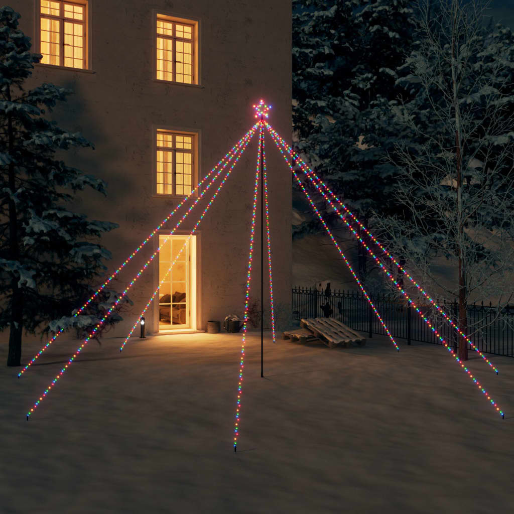Vidaxl LED Arbre de Noël à l'intérieur de 800 LED coloré 5 m
