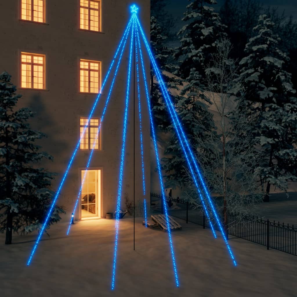 Vidaxl LED Trele de Noël à l'intérieur de 1300 LED 8 m bleu