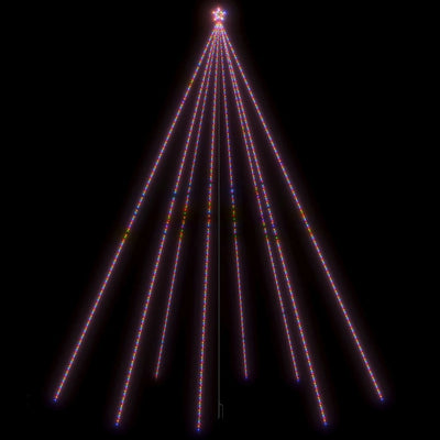 Vidaxl LED Arbre de Noël à l'intérieur de 1300 LED coloré 8 m