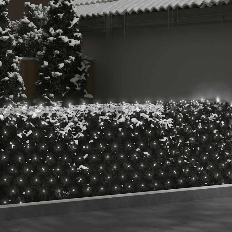 Vidaxl Christmas Network éclairage 204 LED à l'intérieur et à l'extérieur 3x2 m blanc froid blanc