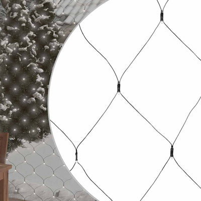 Vidaxl Christmas Network éclairage 204 LED à l'intérieur et à l'extérieur 3x2 m blanc froid blanc