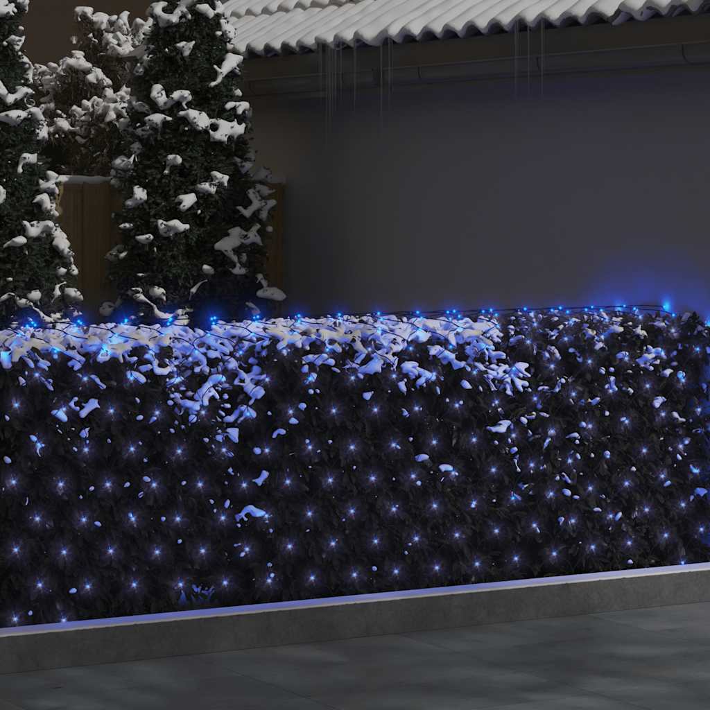 Vidaxl Christmas Network Lighting 204 LED à l'intérieur et à l'extérieur 3x2 m bleu