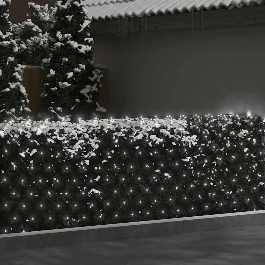 Vidaxl Christmas Network éclairage 306 LED à l'intérieur et à l'extérieur 3x3 m blanc froid blanc