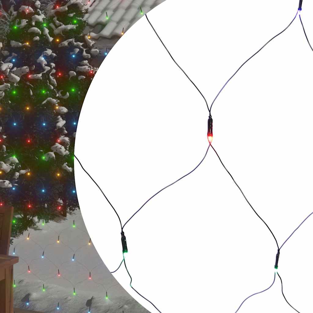 Vidaxl Christmas Network éclairage 544 LED à l'intérieur de 4x4 m multicolores