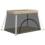 Vidaxl Baby Box avec matelas en lin taupe - afbeelding 2