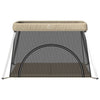 Vidaxl Baby Box avec matelas en lin taupe