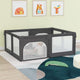 VidaXL Boîte à bébé avec 2 portes en tissu Oxford gris foncé