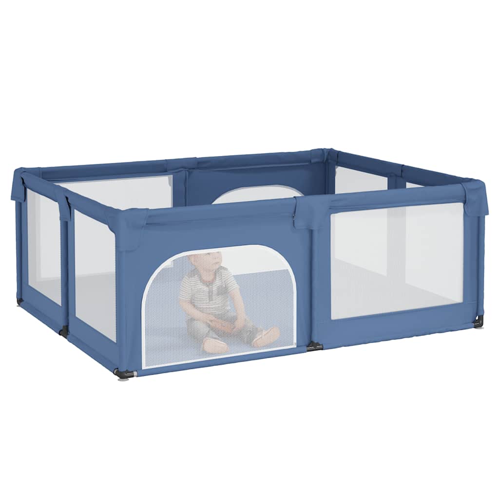 VidaXL Boîte pour bébé avec 2 portes en tissu Oxford bleu clair