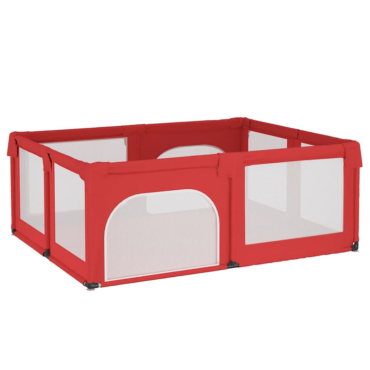 Vidaxl babybox avec 2 portes oxford tissu rouge