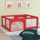Vidaxl babybox avec 2 portes oxford tissu rouge