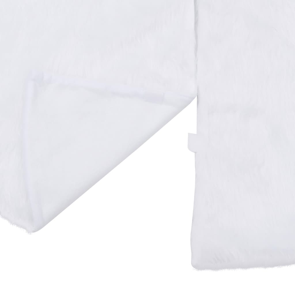 Vidaxl Jupe d'arbre de Noël 90 cm kunstvacht blanc