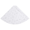 Vidaxl Jupe d'arbre de Noël luxe 90 cm véhicule artificiel blanc