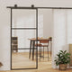 Vidaxx porte coulissante 90x205 cm verre ESG et aluminium noir