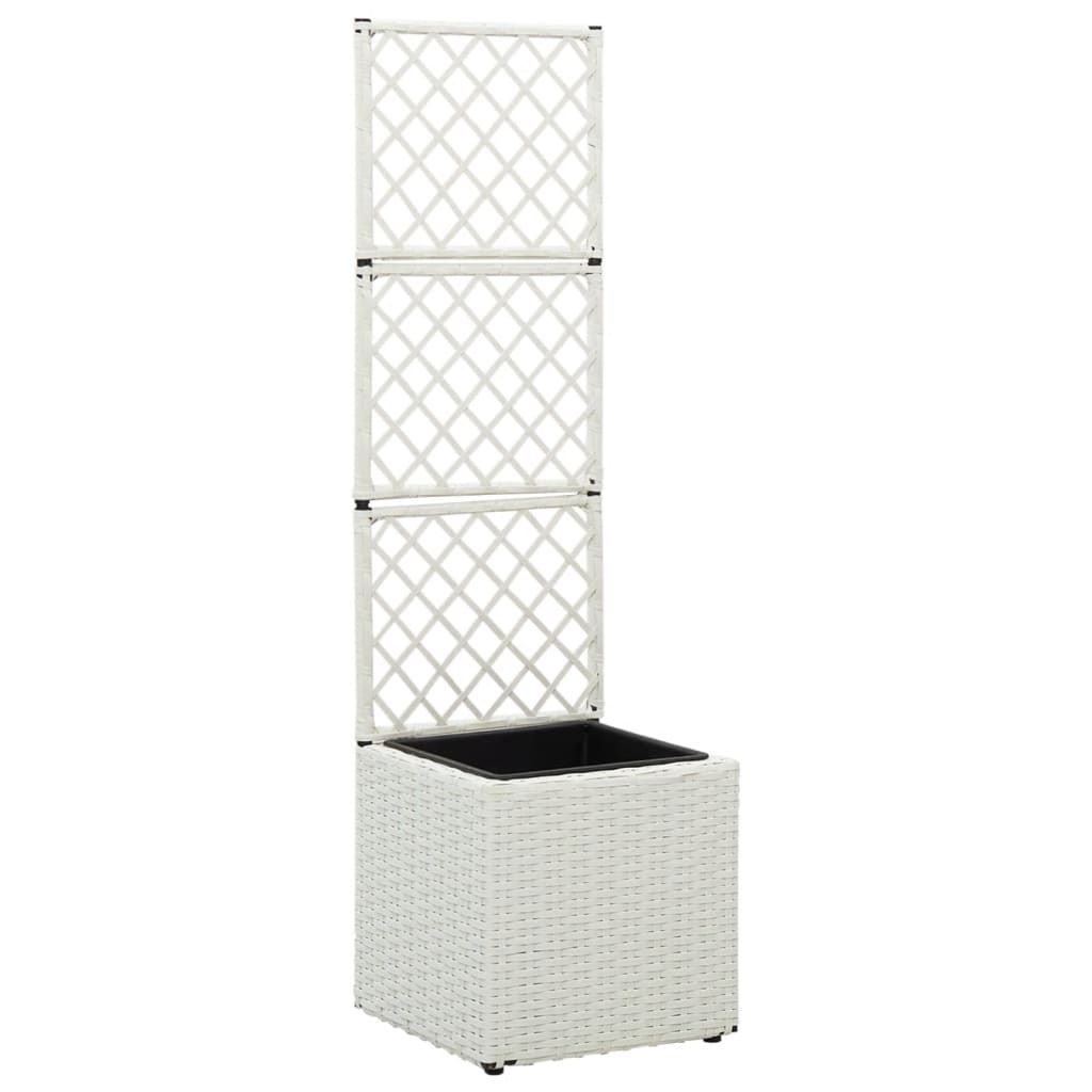 Vidaxl latwerkplantenbak élevé avec 1 pot 30x30x107 cm