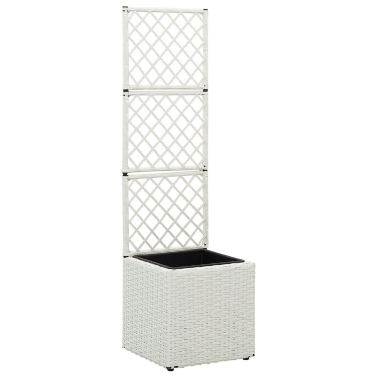 Vidaxl latwerkplantenbak élevé avec 1 pot 30x30x107 cm