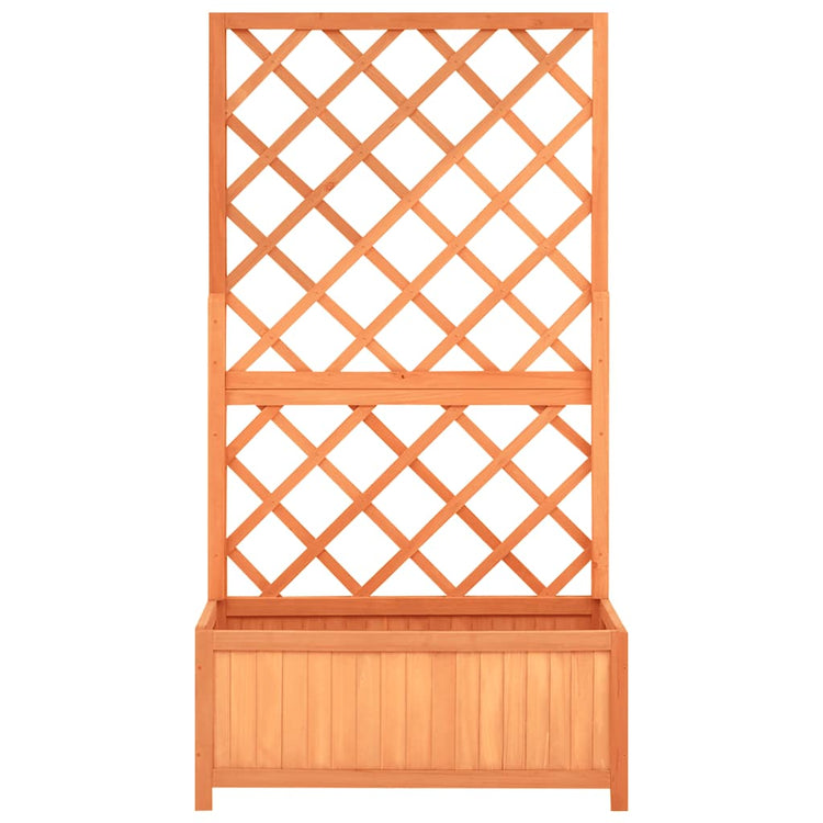 Vidaxl latwerkplantenbak 70x30x135 cm