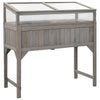 Vidaxl Planter élevé avec du bois solide 110x54x120 cm