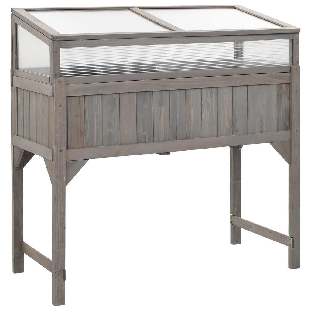 Vidaxl Planter élevé avec du bois solide 110x54x120 cm